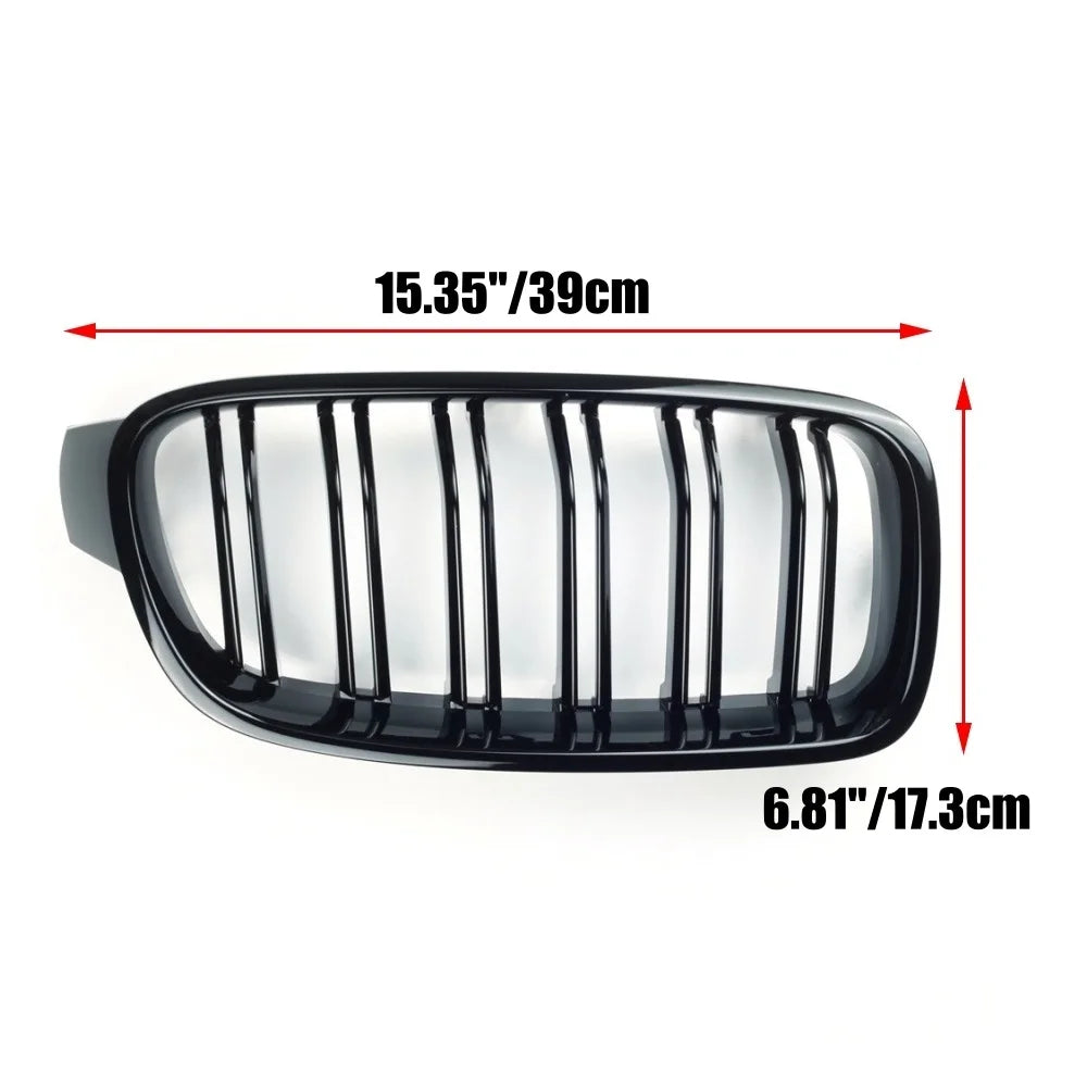 Gloss Black Kidney Grilles for BMW 3 Series (F30, F31, F35)
