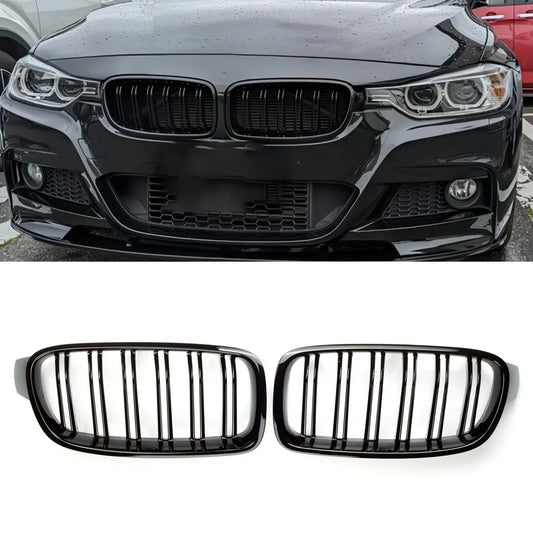 Gloss Black Kidney Grilles for BMW 3 Series (F30, F31, F35)