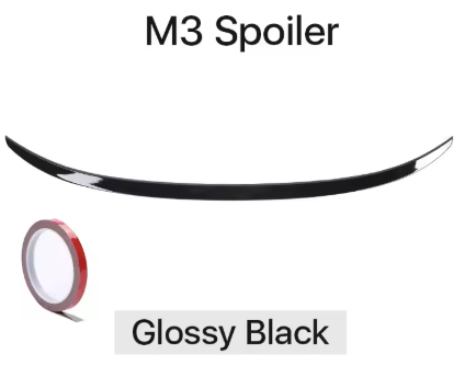 Glossy Black Lip Spoiler for BMW 3 Series (F30)