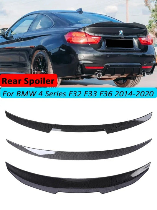 BMW F32 rear lip spoiler gloss black

BMW F33 convertible rear spoiler gloss black

BMW F36 Gran Coupe rear lip spoiler gloss black

Gloss black ABS rear spoiler for BMW 4 Series